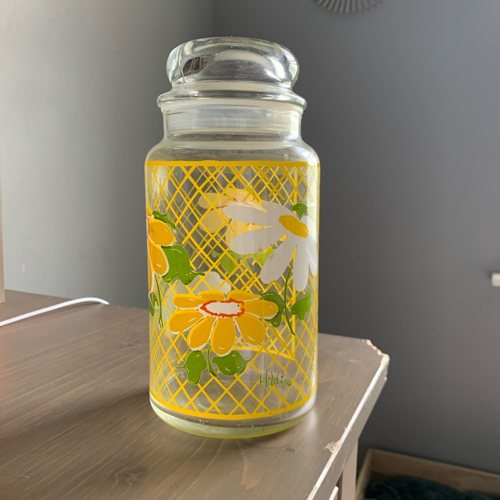 Vintage Hildi Glass Jar